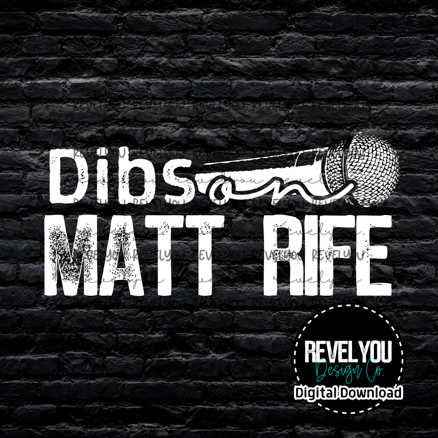 Dibs On Matt Rife *White* - PNG