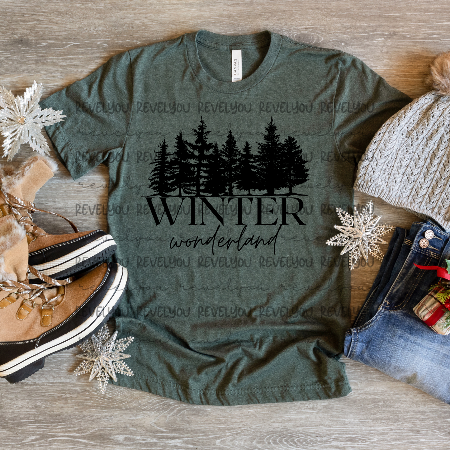 Winter Wonderland Black - PNG