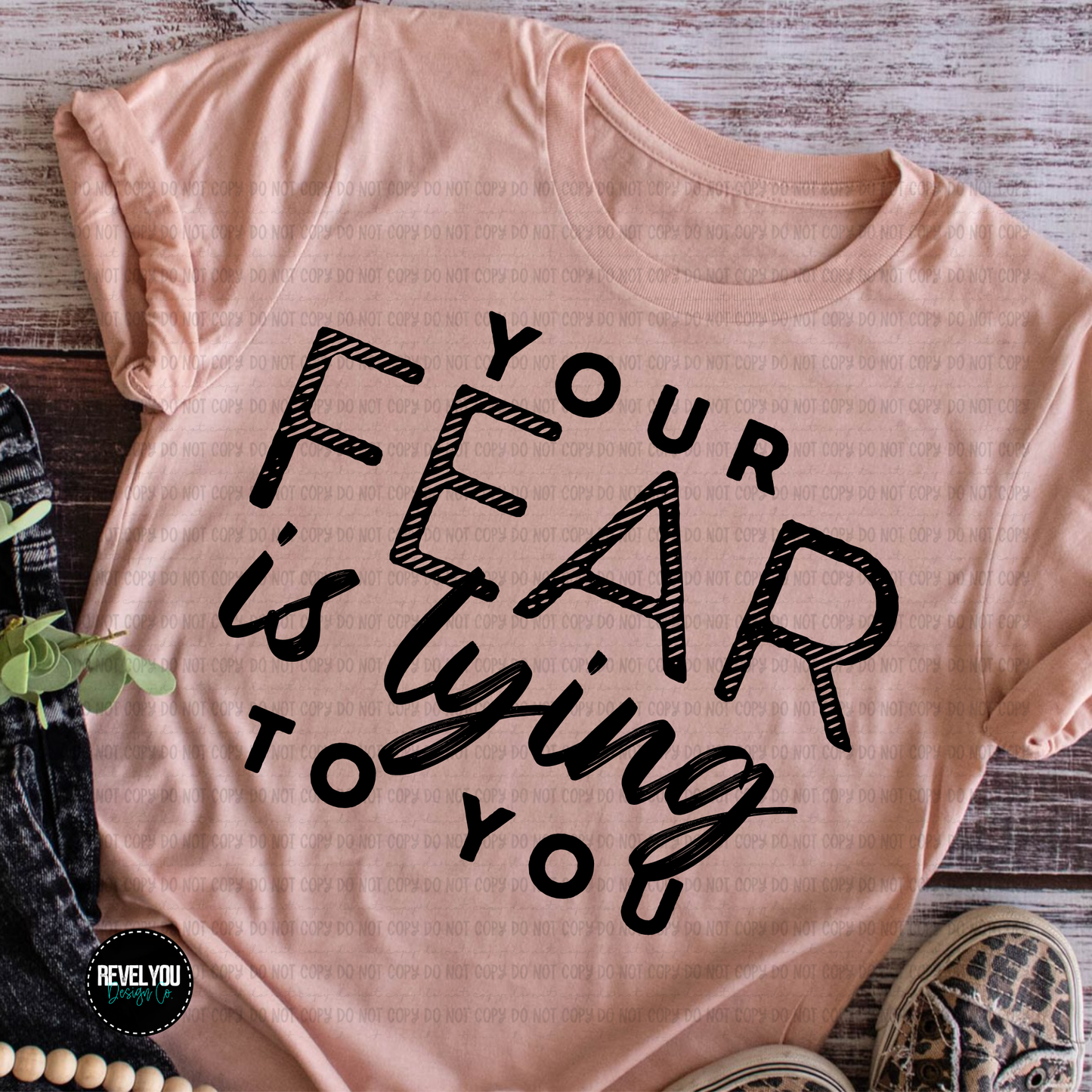 You Fear is a Lying to You Black White Set - PNG
