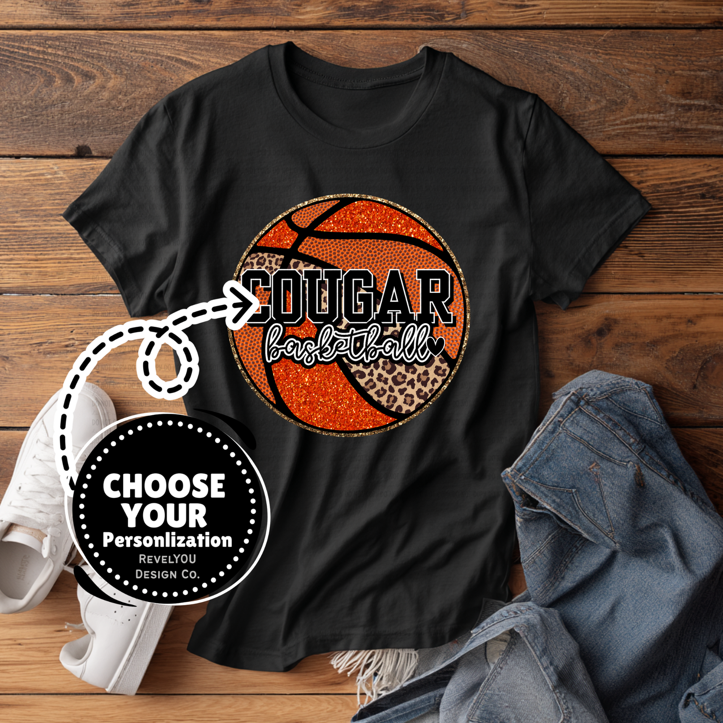 Leopard Basketball Mascot