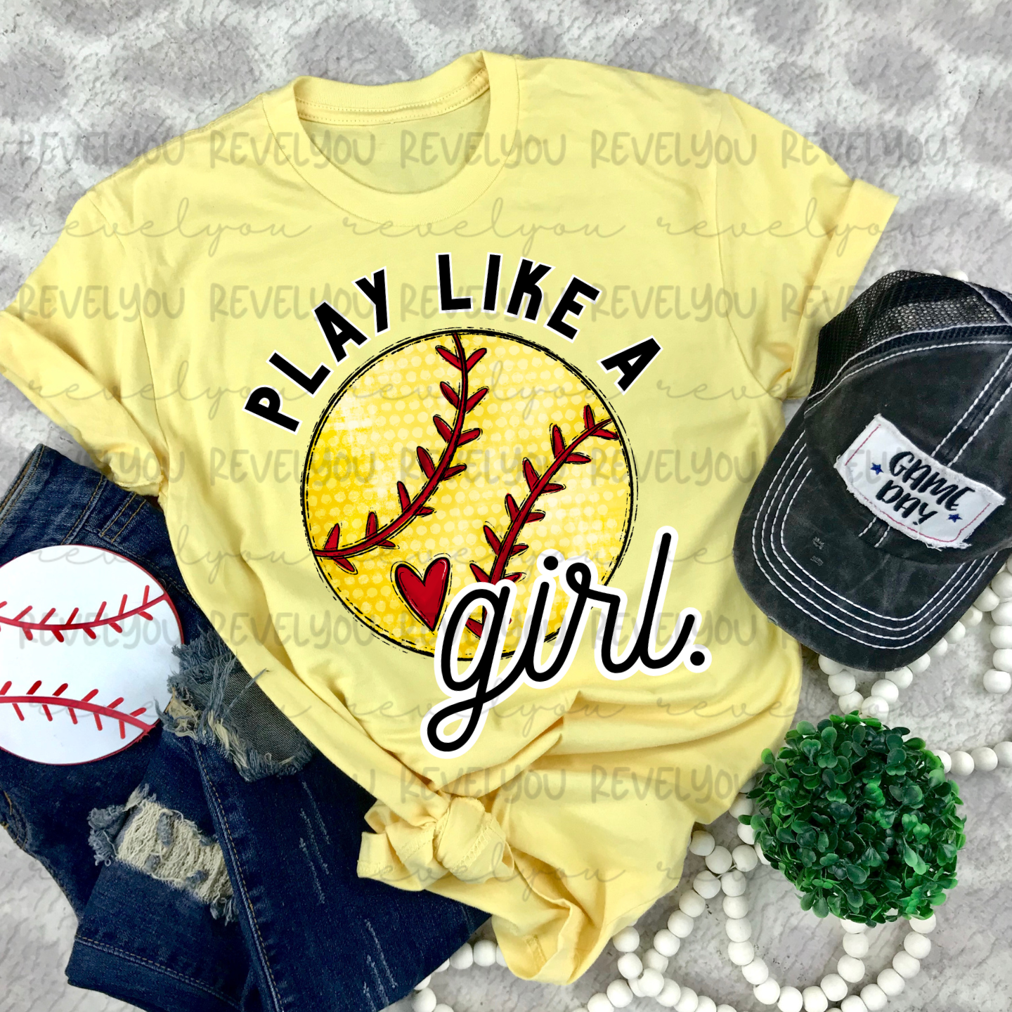 Play Like A Girl Softball - PNG