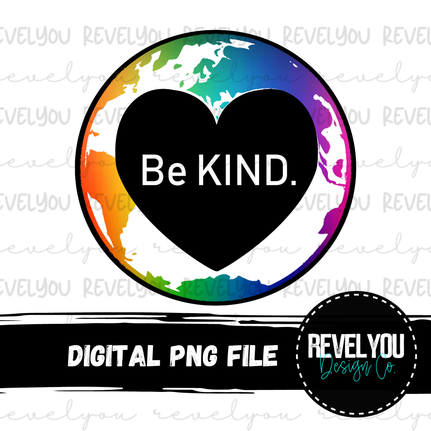 Be Kind Globe - PNG