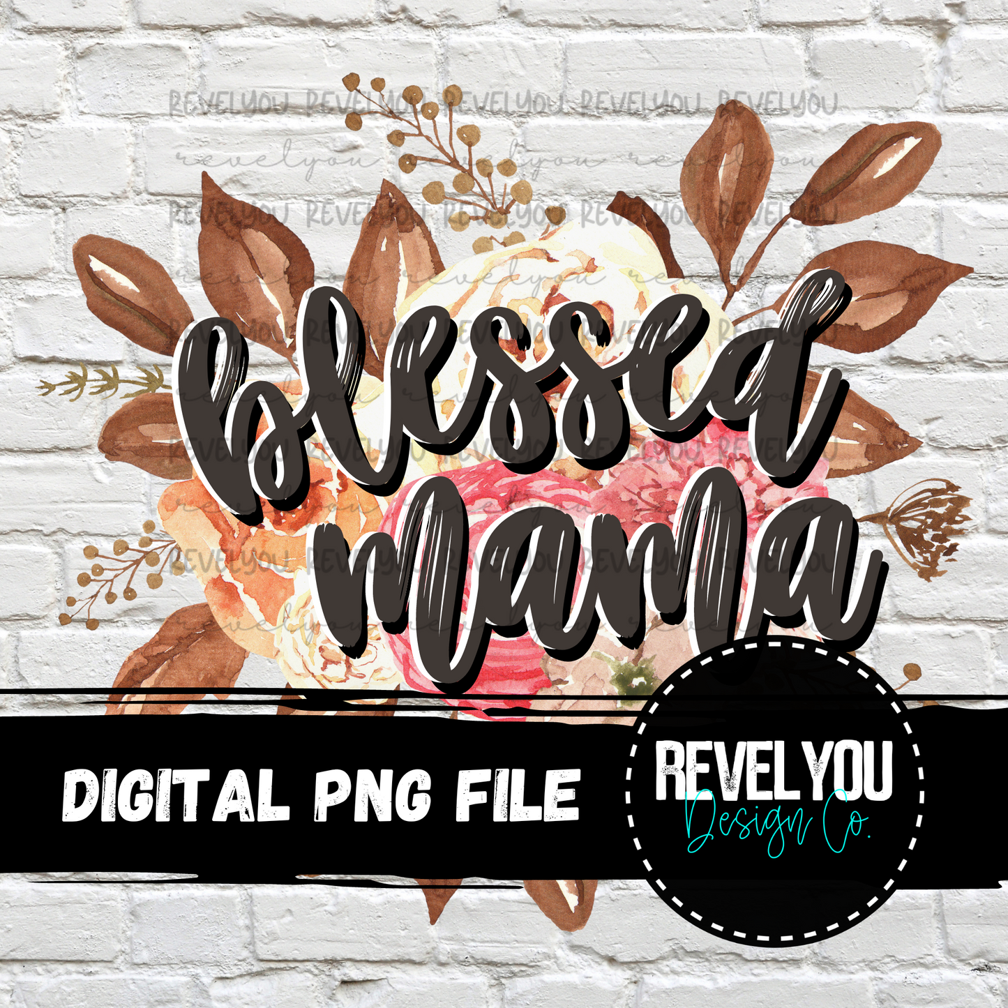 Floral Blessed Bundle - PNG