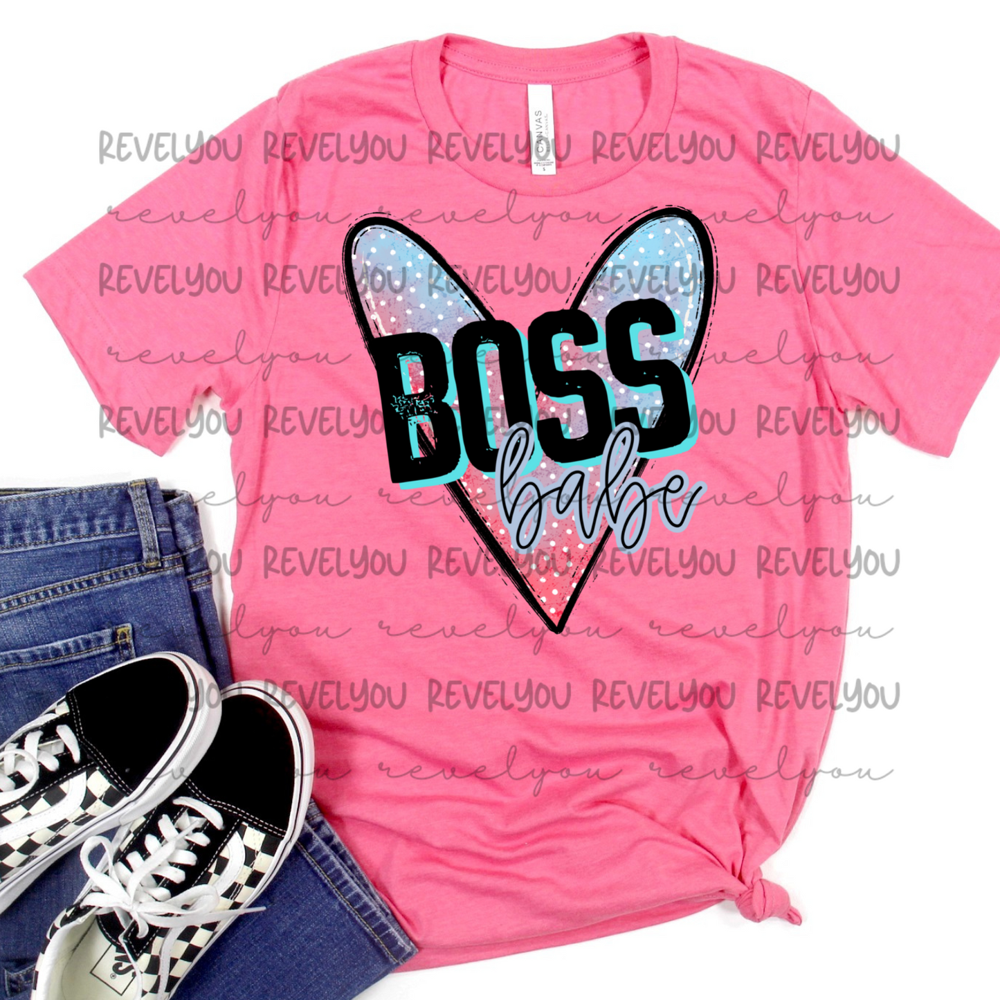 Boss Babe Heart Set - PNG