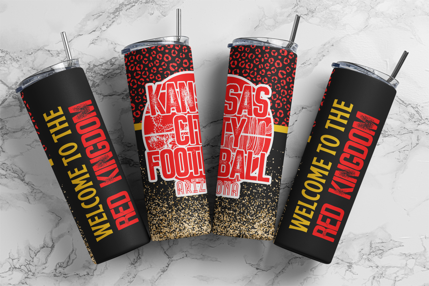 KC Arizona Red Kingdom Glitter Tumbler - Digital Tumbler PNG
