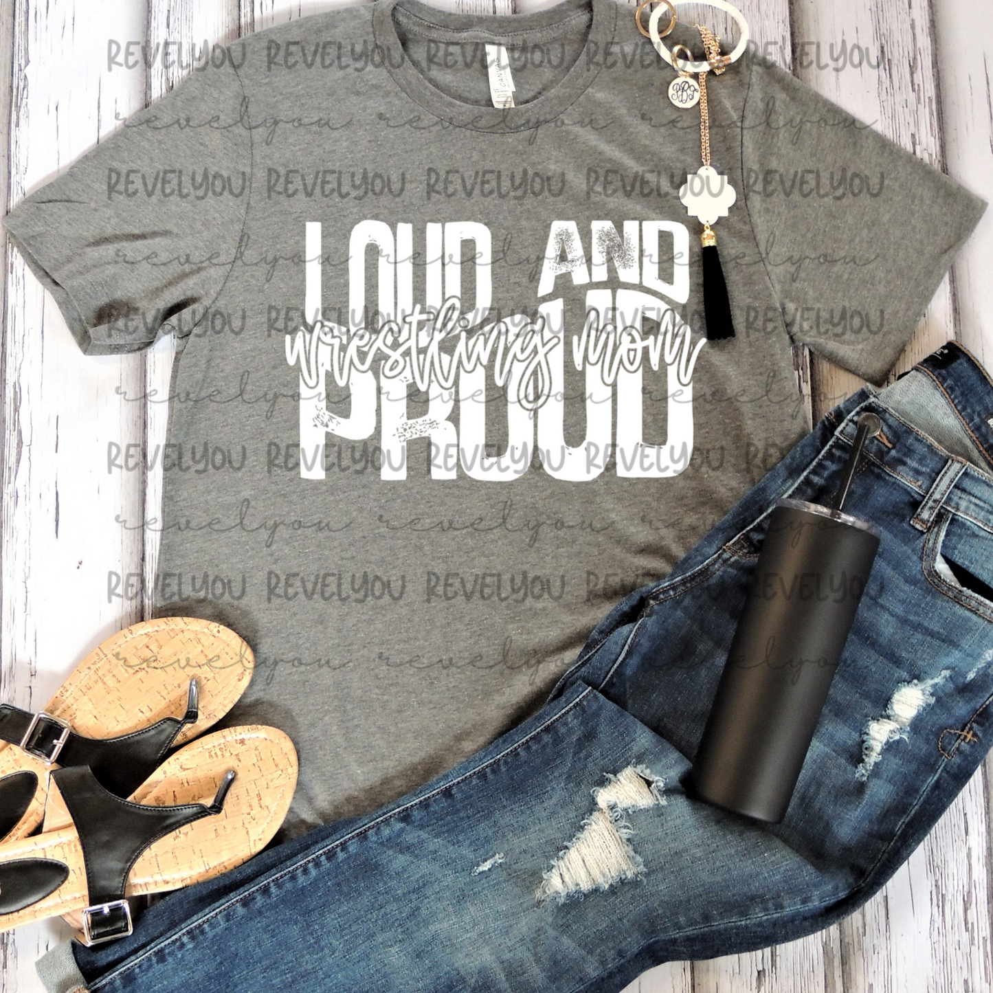Loud And Proud Wresting Mom (white) - PNG