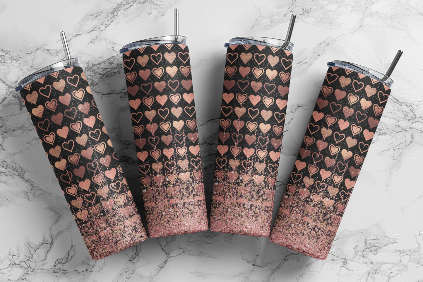 Queen Of Hearts - Digital Tumbler PNG