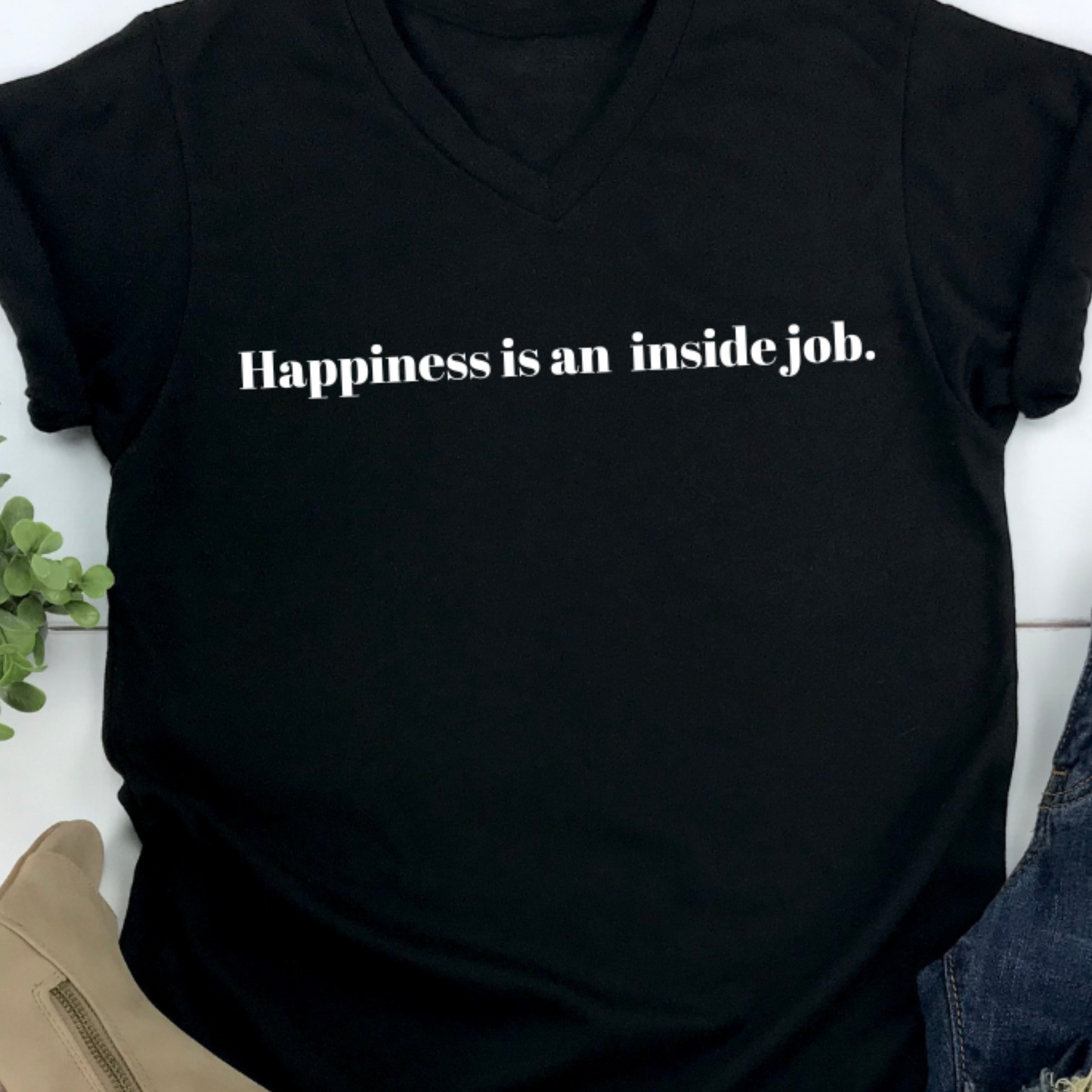 Happiness Is An Inside Job (Black & White Files) - PNG