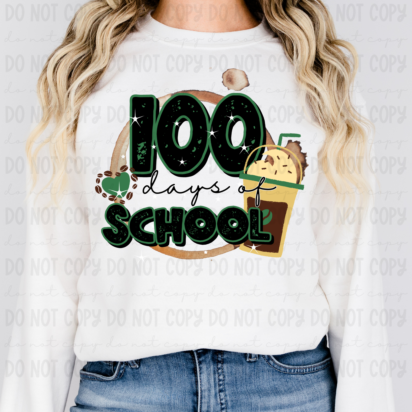 100 Days Of School Coffee - PNG