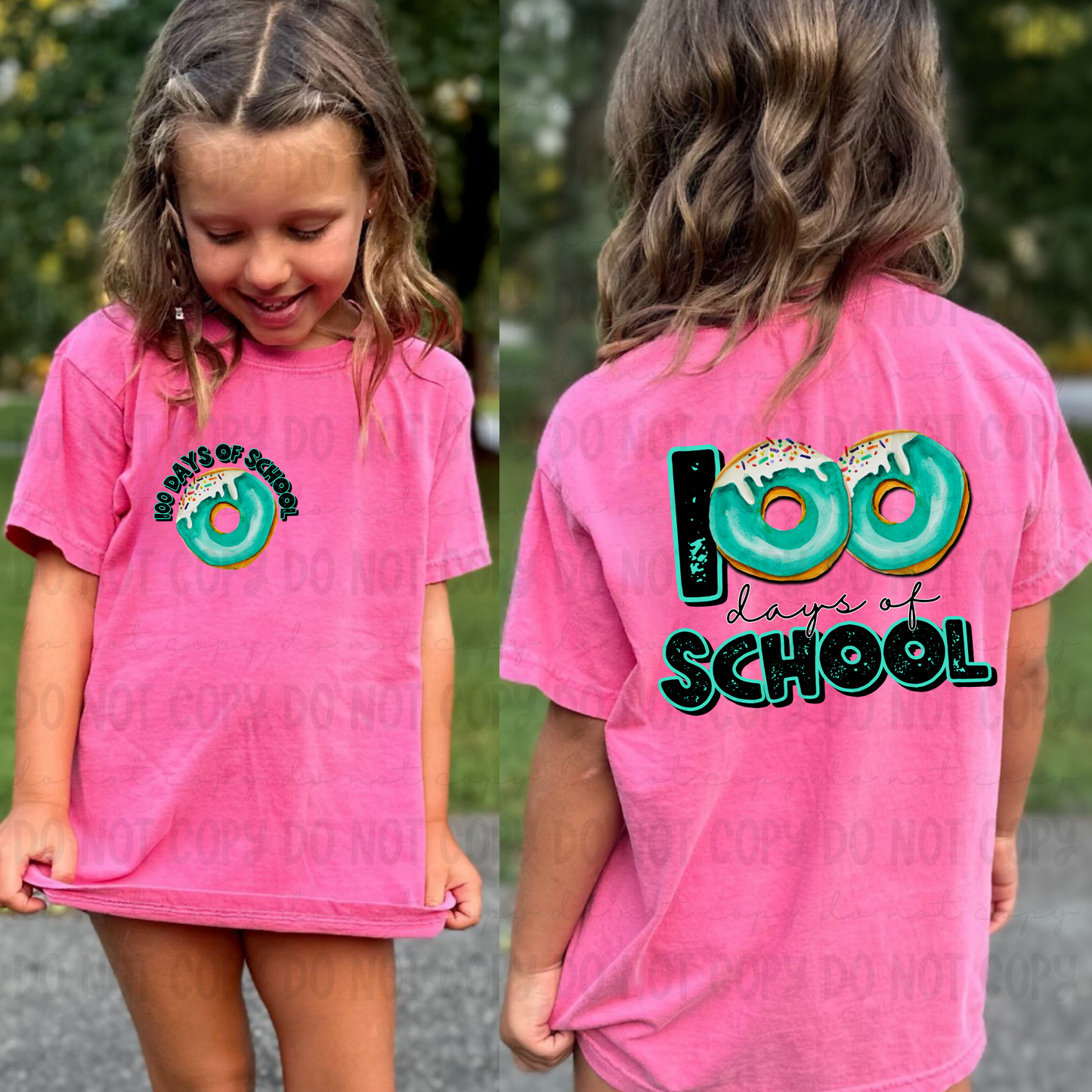 100 Days Of School Donut Set - PNG