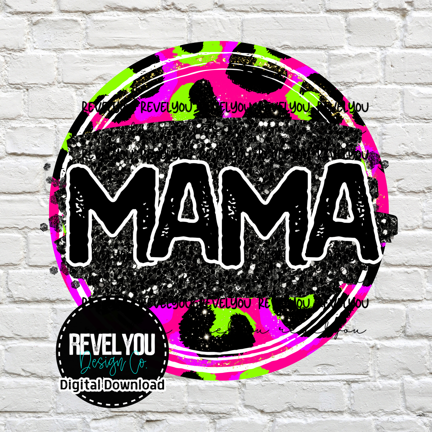 NEON LEOPARD BUNDLE - PNG