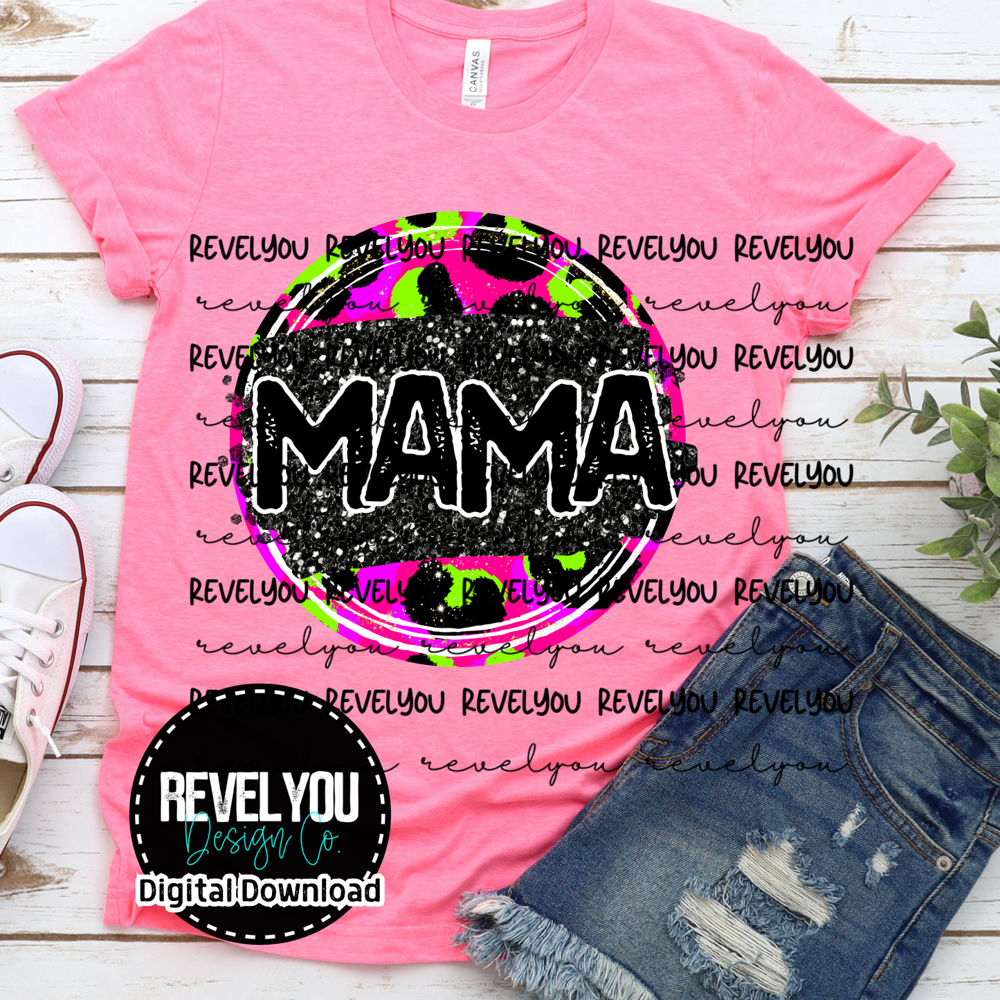 NEON LEOPARD BUNDLE - PNG