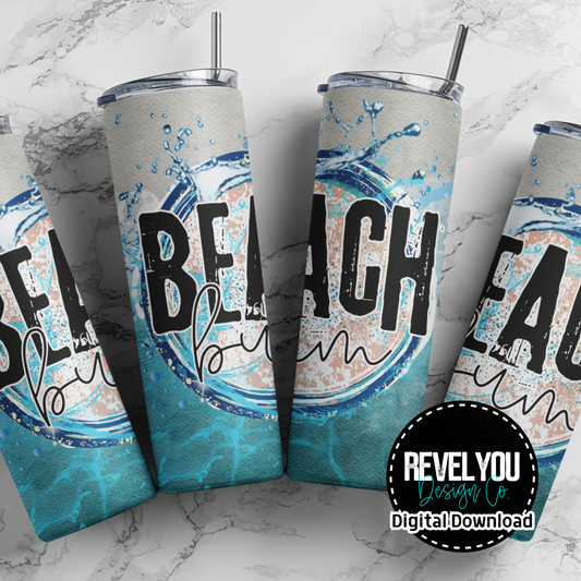 Beach Bum - Digital Tumbler PNG