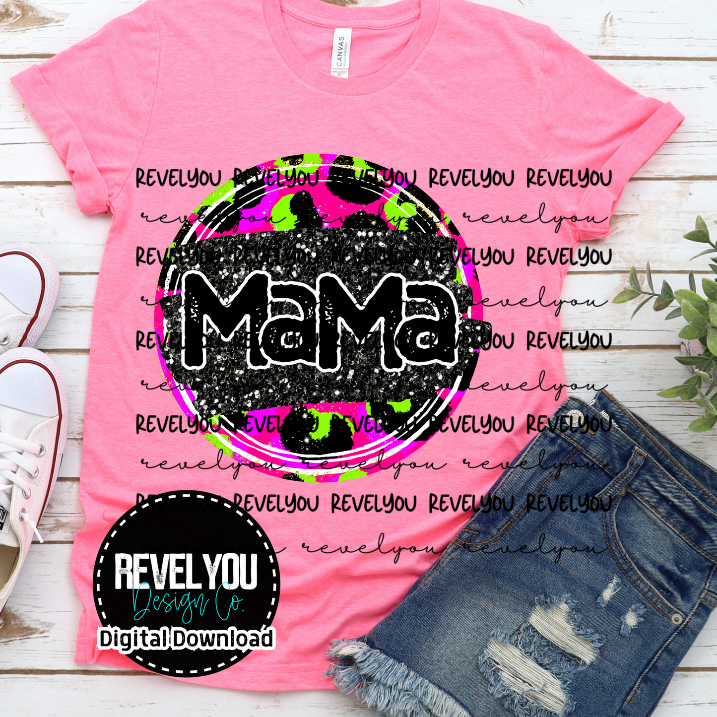 NEON LEOPARD BUNDLE - PNG