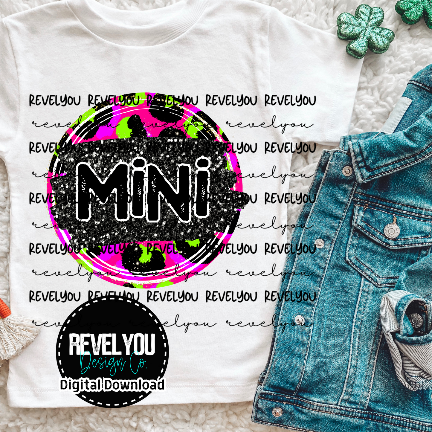 NEON LEOPARD BUNDLE - PNG