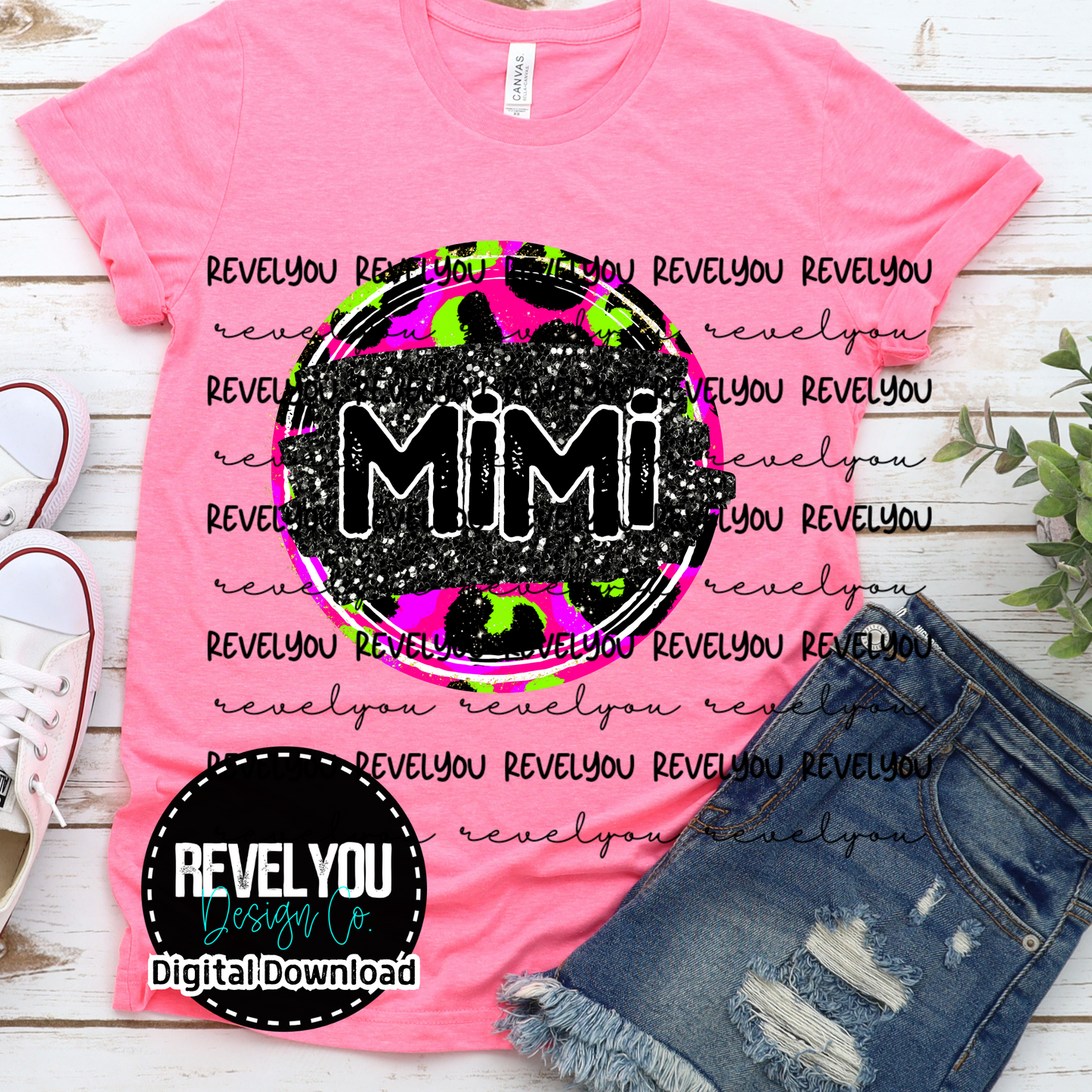 NEON LEOPARD BUNDLE - PNG
