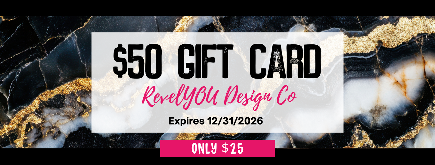 RevelYOU Black Friday Gift Card - $50 Value