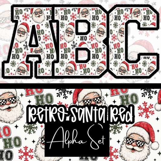 Retro Santa Red Alpha Set