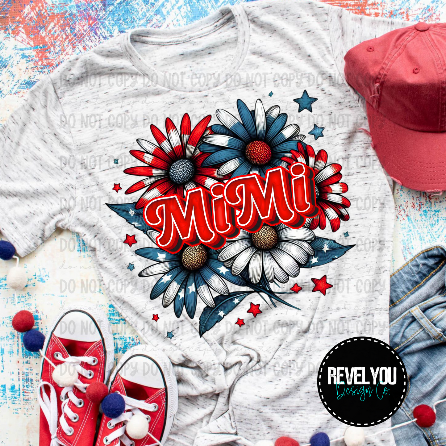 Patriotic Floral Mimi - PNG