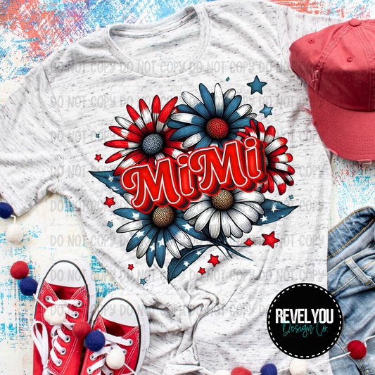 Patriotic Floral Mimi - PNG