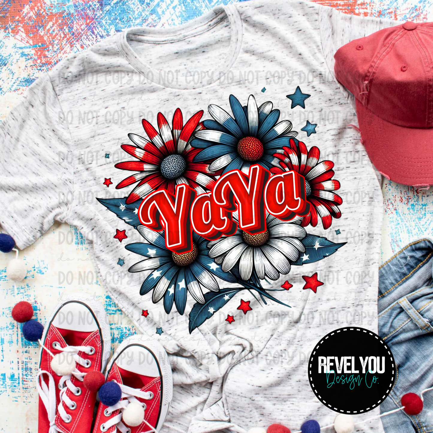 Patriotic Floral Yaya - PNG