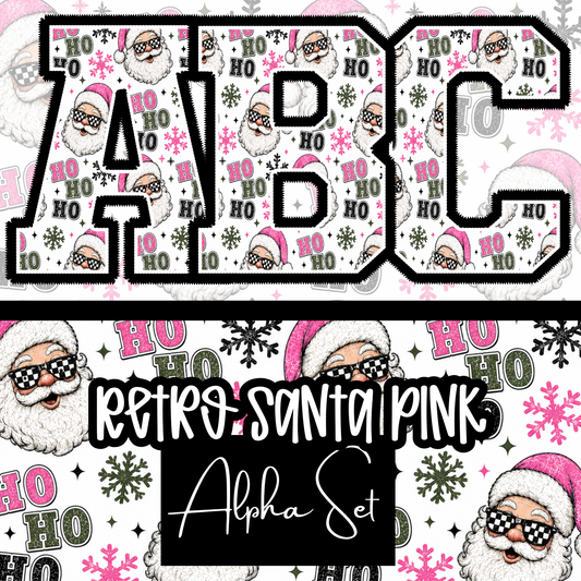 Retro Santa Pink Alpha Set