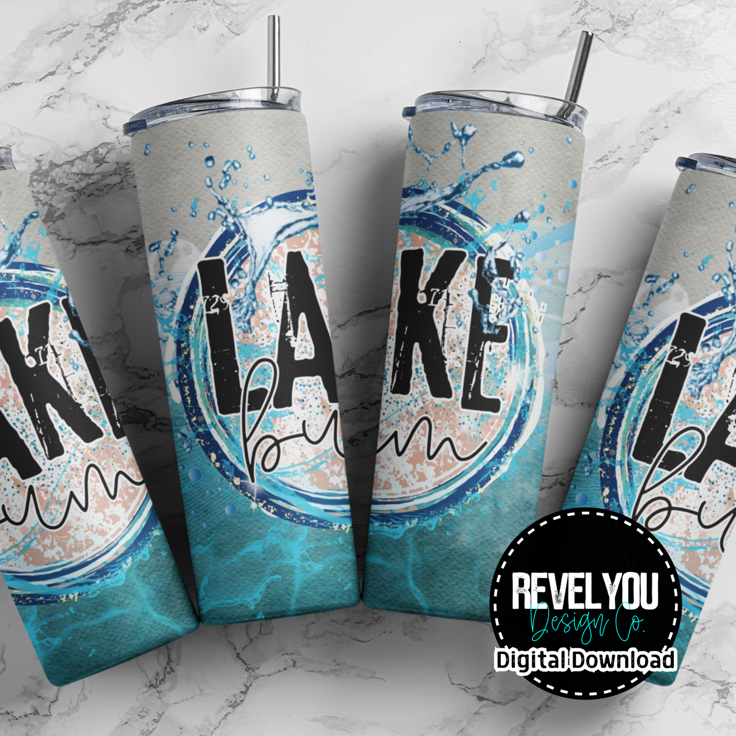 Lake Bum - Digital Tumbler PNG