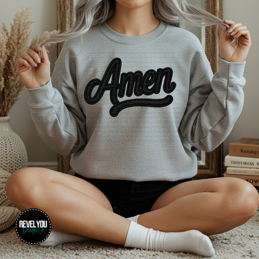 Amen Faux Applique - PNG