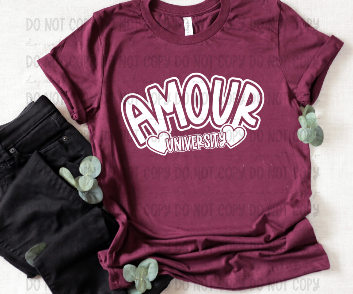 Amour University White - PNG