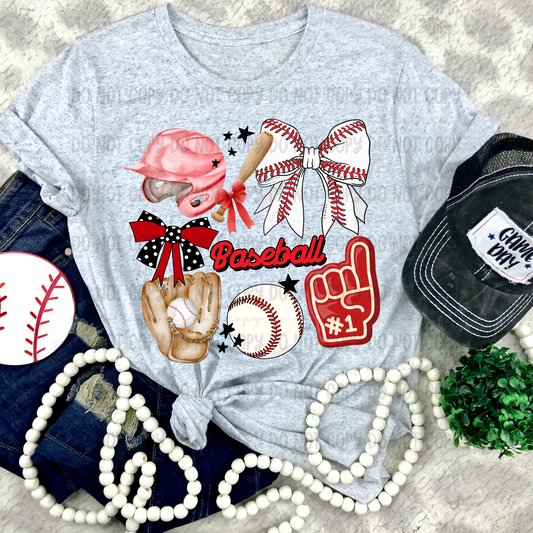 Baseball Collage - PNG