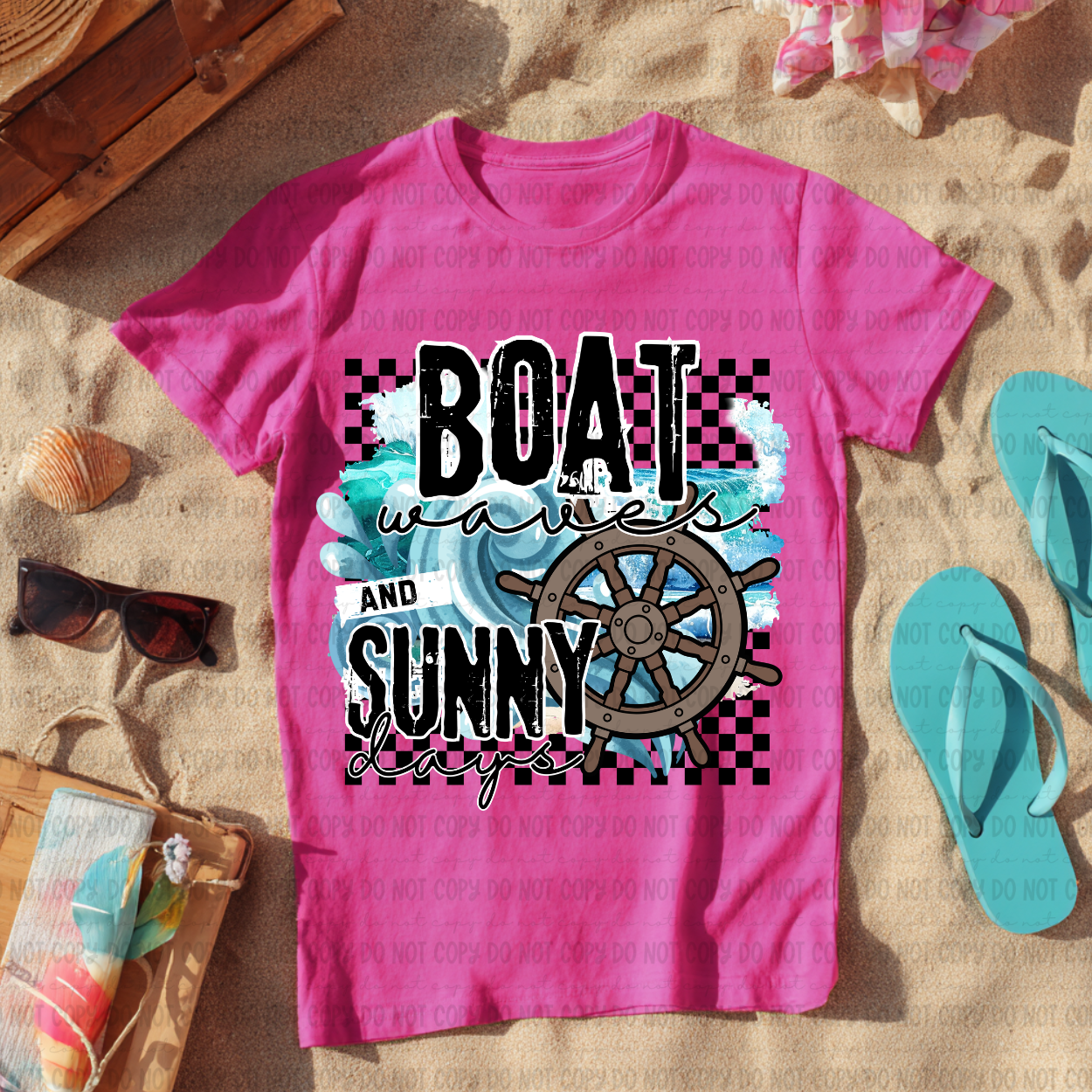 Boat Waves and Sunny Days