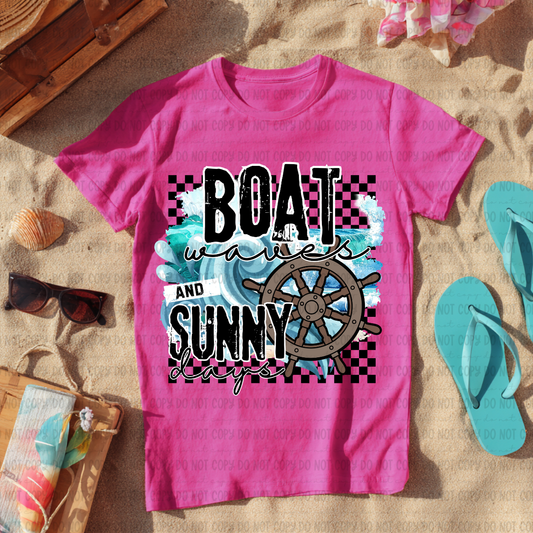 Boat Waves and Sunny Days
