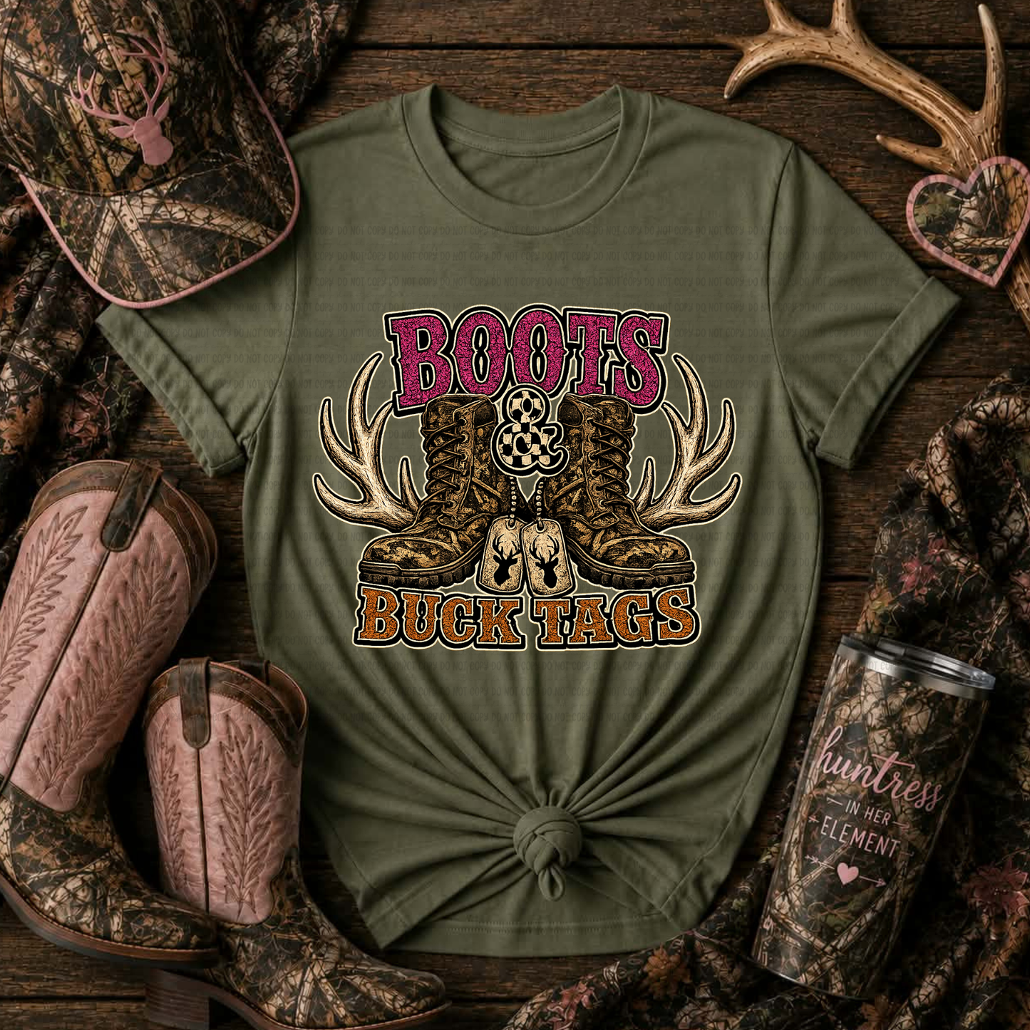 Boots & Buck Tags - PNG