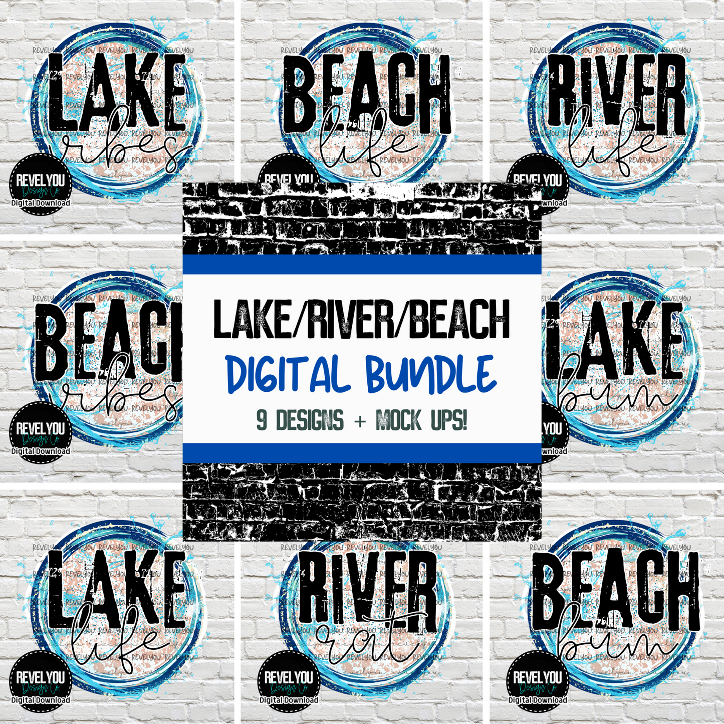Lake/River/Beach T Shirt Bundle - Digital PNGs