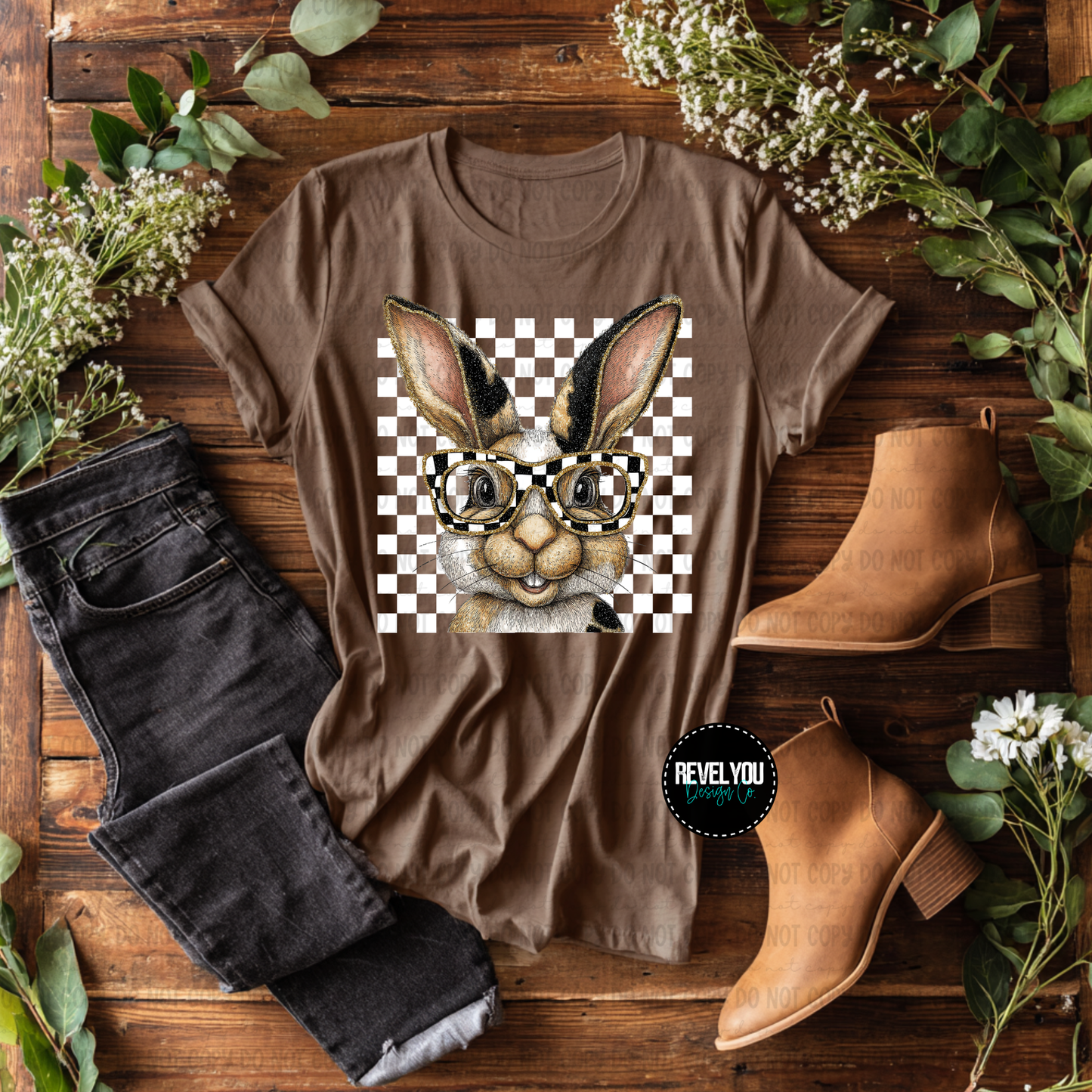 Checkered Bunny - Set of 2