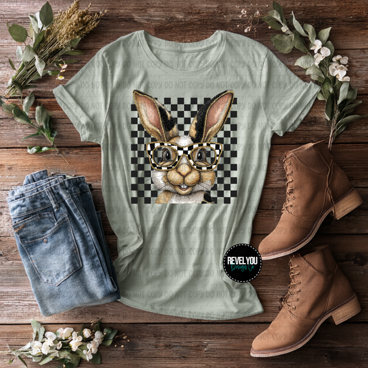 Checkered Bunny - Set of 2