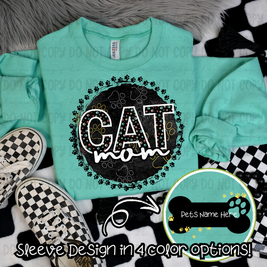 Cat Mom & Sleeve Set - PNG
