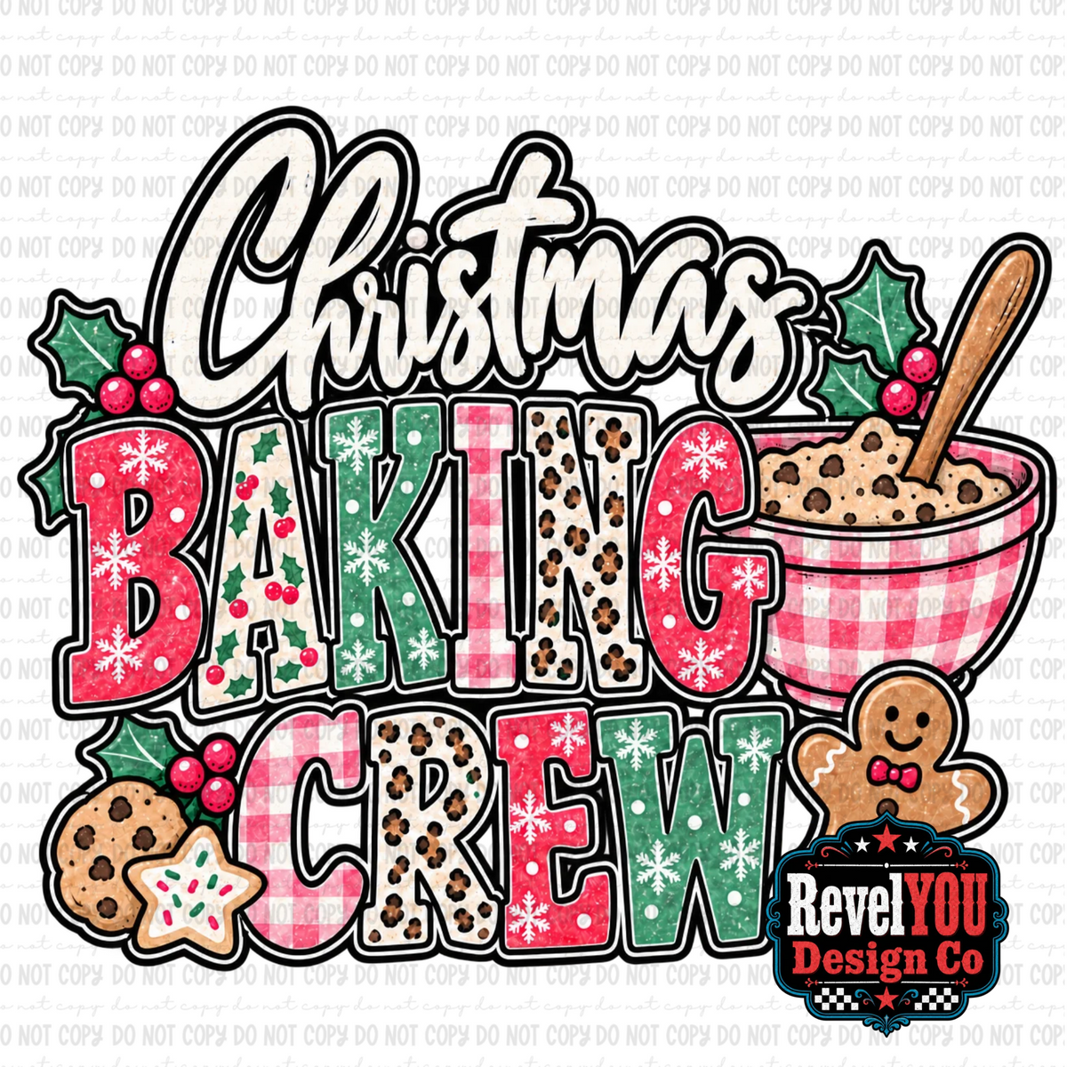 Christmas Baking Crew - PNG ONLY