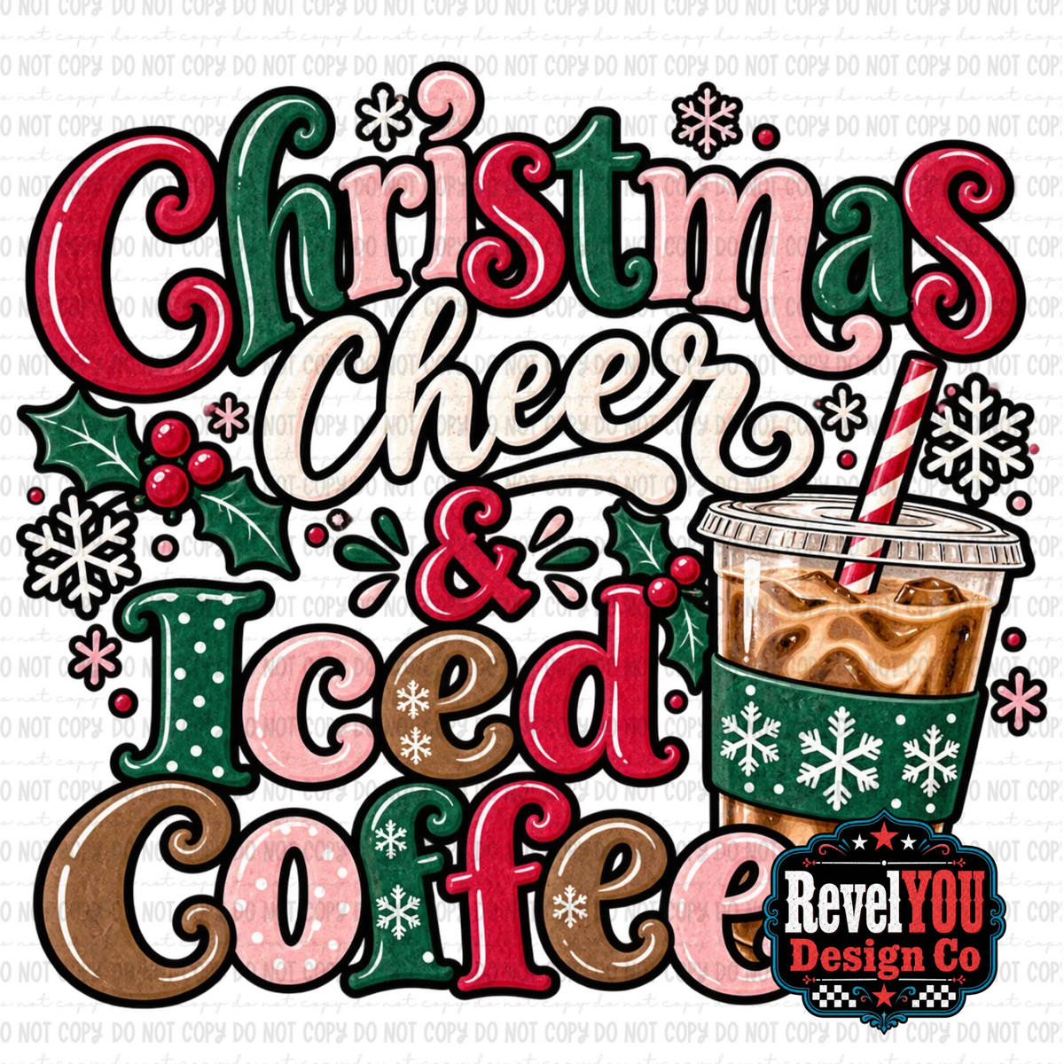 Christmas Cheer & Iced Coffee - PNG ONLY