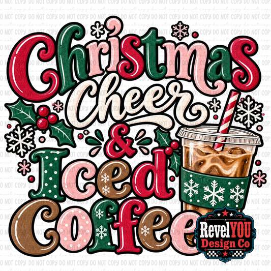 Christmas Cheer & Iced Coffee - PNG ONLY