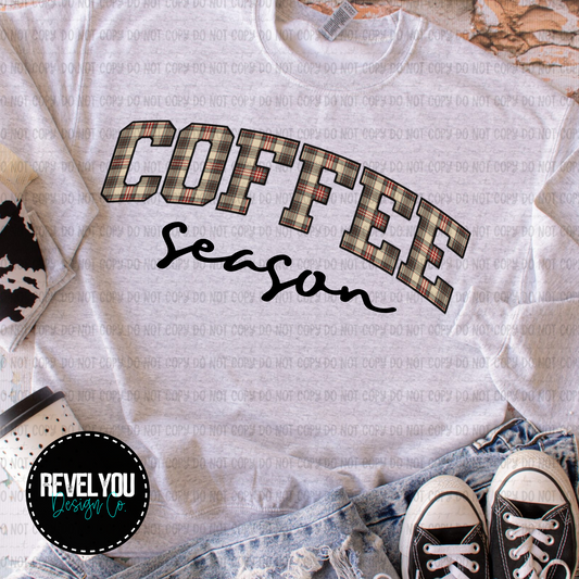 Coffee Season Arch Script - PNG