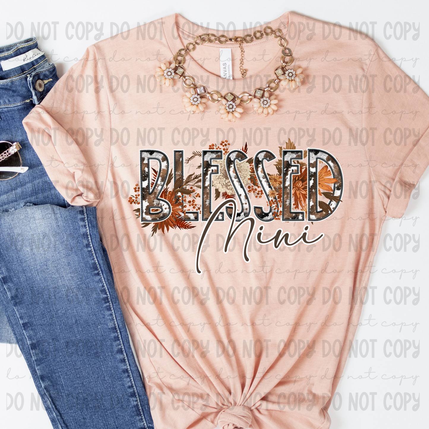 Cowhide Blessed Mini - PNG