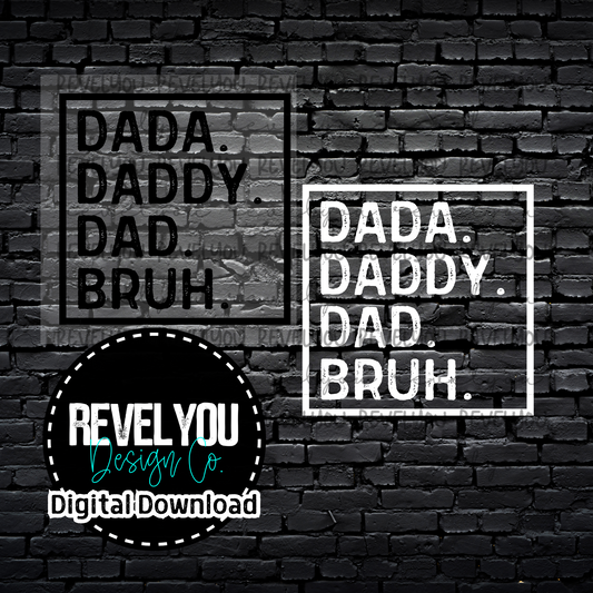 Dada Bruh *Black and White Files* - PNG