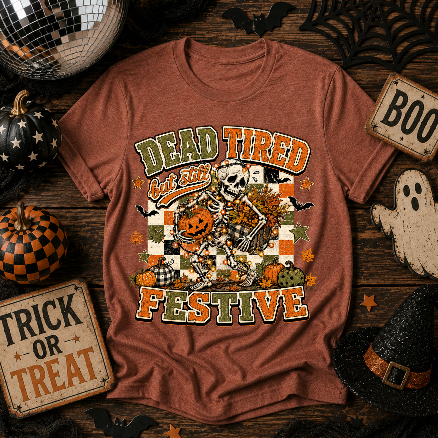 Dead Tired But Still Festive - PNG