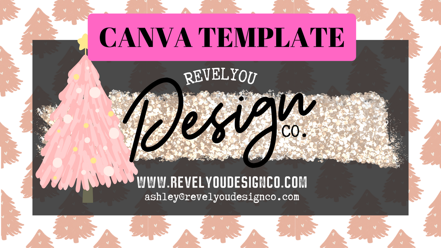 PInk Tree Cover Photo - Canva Template