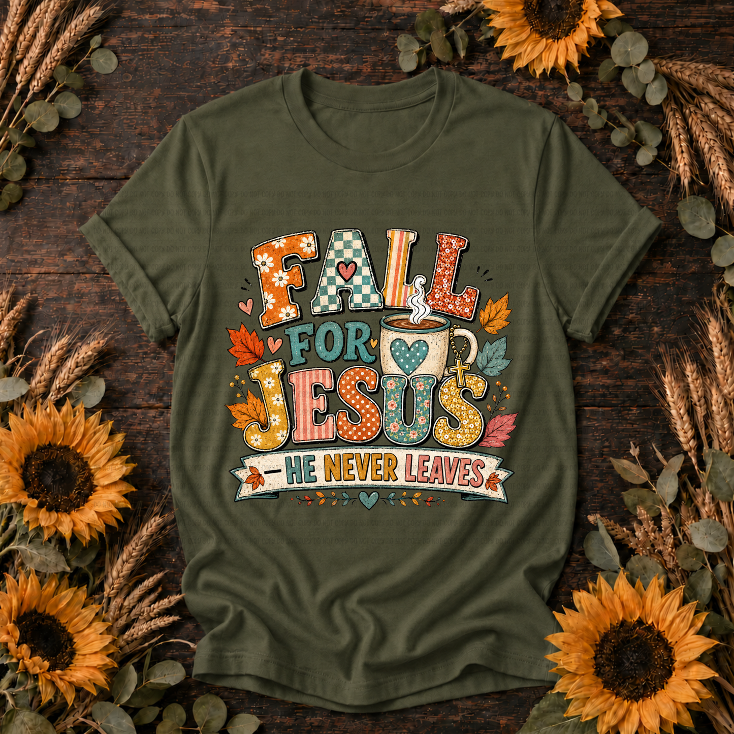 Fall For Jesus He Never Leaves - PNG