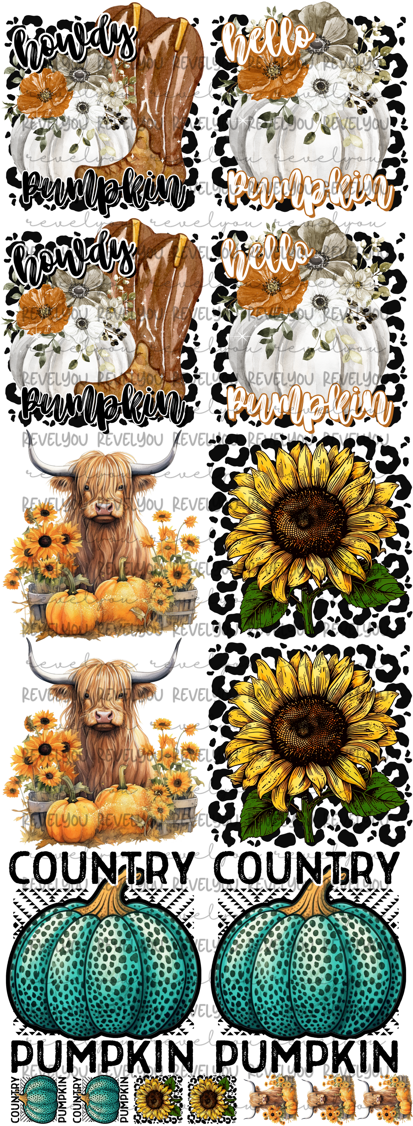 Fall In The Country Gang Sheet PNG ONLY - 22 x 60