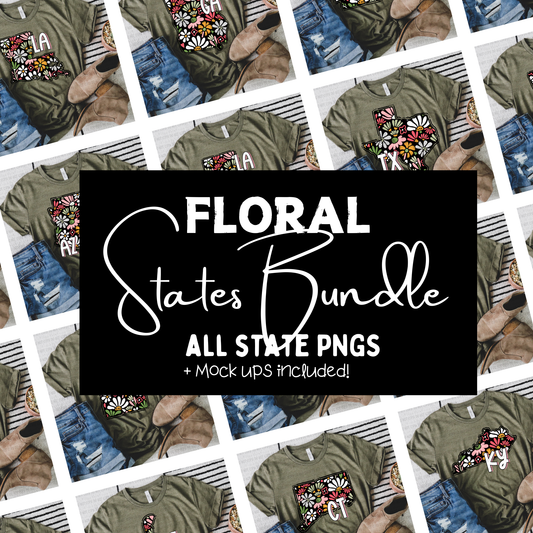 Floral State Bundle - PNGS