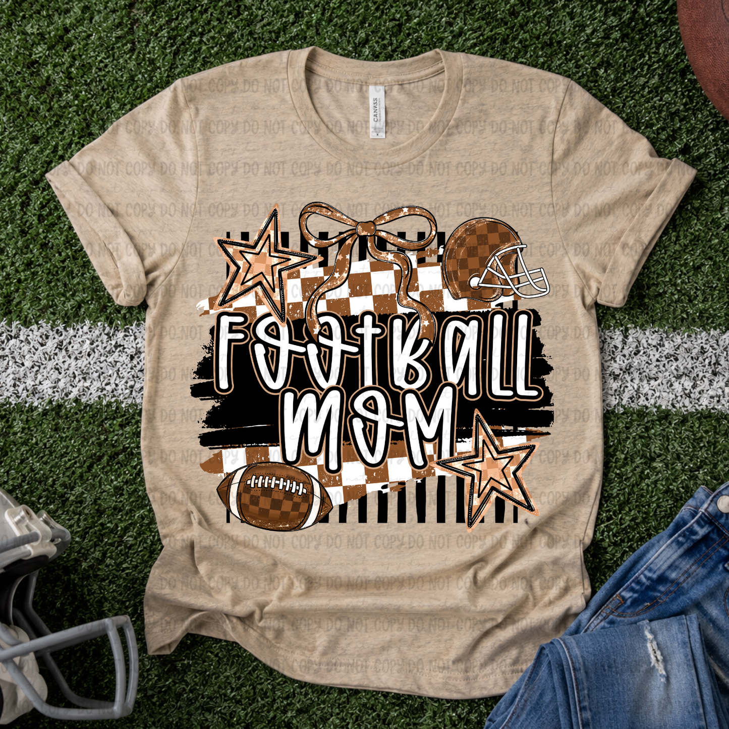 Retro Football Mom - PNG