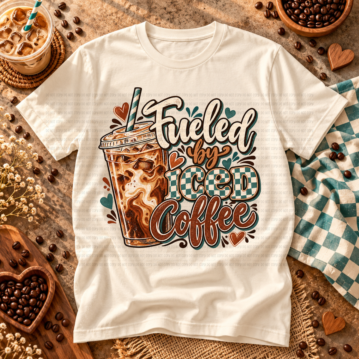 Fueled By Iced Coffee - PNG